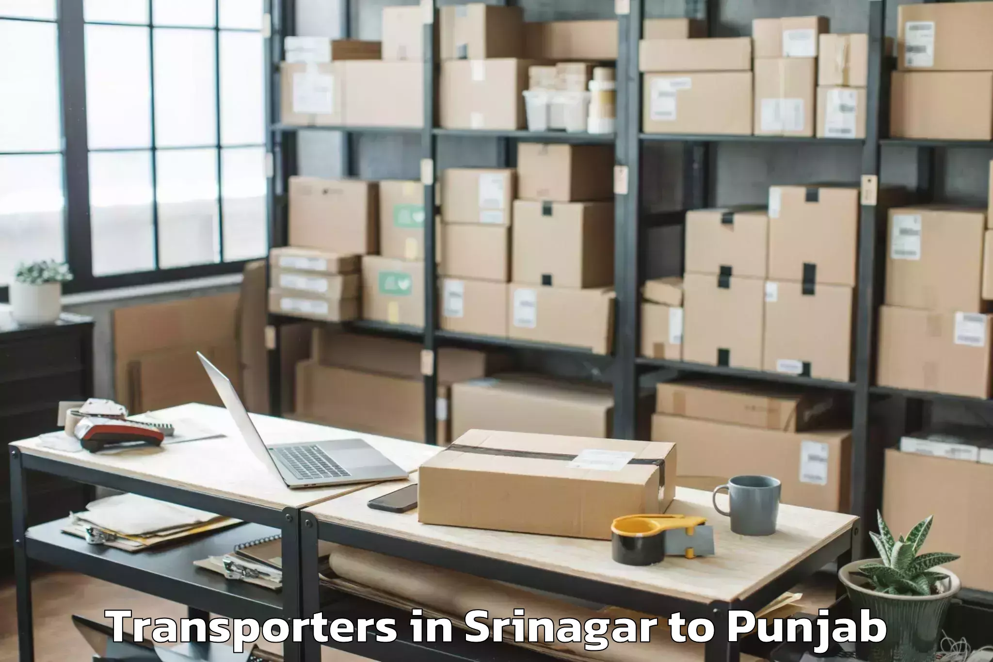 Book Srinagar to Guru Har Sahai Transporters Online